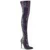 Pleaser - COURTLY3015 Overknee laarzen - Paars/Multicolours Product image